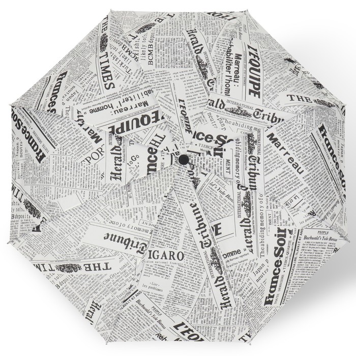 Зонт автоматический «Надписи», эпонж, 3 сложения, 8 спиц, R = 48 см, цвет МИКС - фото 1908101493