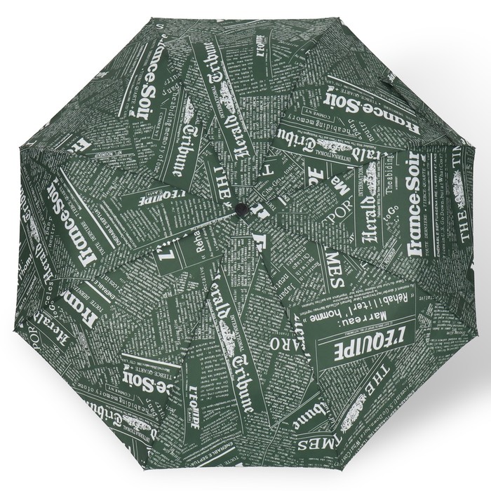 Зонт автоматический «Надписи», эпонж, 3 сложения, 8 спиц, R = 48 см, цвет МИКС - фото 1908101494