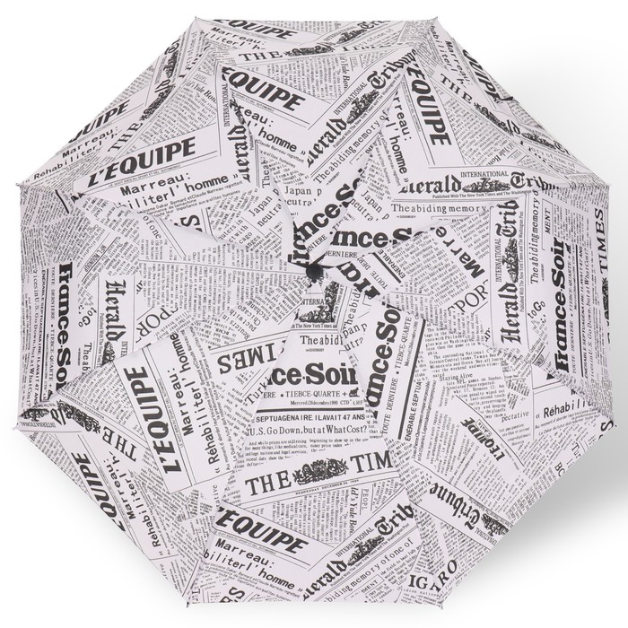 Зонт автоматический «Надписи», эпонж, 3 сложения, 8 спиц, R = 48 см, цвет МИКС - фото 1908101495