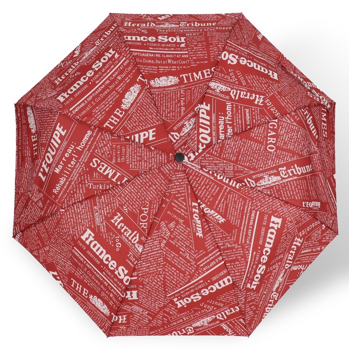 Зонт автоматический «Надписи», эпонж, 3 сложения, 8 спиц, R = 48 см, цвет МИКС - фото 1908101486