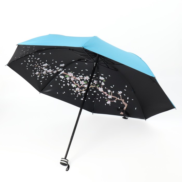 Зонт механический «Гармония», эпонж, 4 сложения, 8 спиц, R = 49 см, цвет МИКС - фото 1908101500
