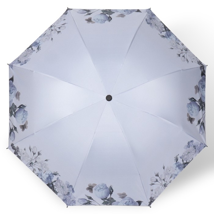 Зонт механический «Нежность», эпонж, 4 сложения, 8 спиц, R = 48 см, цвет МИКС - фото 1908101544