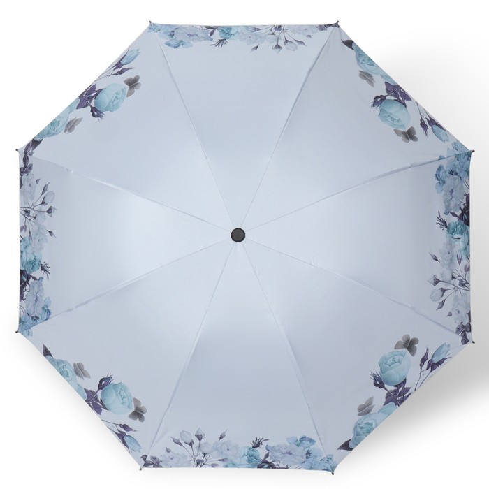 Зонт механический «Нежность», эпонж, 4 сложения, 8 спиц, R = 48 см, цвет МИКС - фото 1908101545