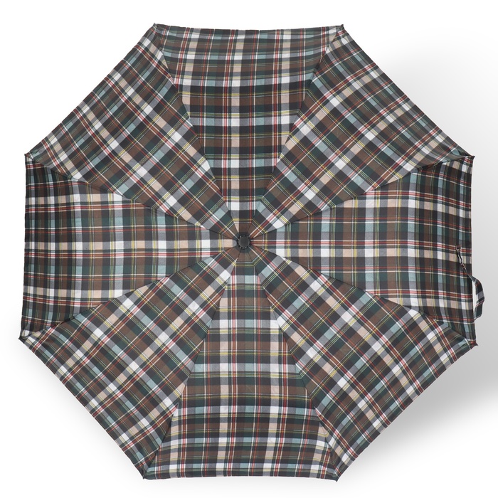 Зонт полуавтоматический «Крупная клетка», 3 сложения, 8 спиц, R = 48 см, цвет МИКС - фото 1905196343
