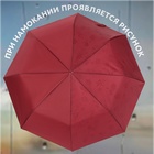 Зонт полуавтоматический «Розы», с проявляющимся рисунком, эпонж, 3 сложения, 8 спиц, R = 48 см, цвет МИКС - Фото 2