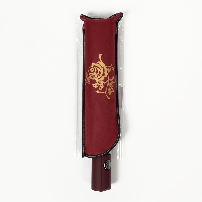 Зонт полуавтоматический «Розы», с проявляющимся рисунком, эпонж, 3 сложения, 8 спиц, R = 48 см, цвет МИКС - фото 1906657308
