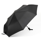 Зонт автоматический «Однотон», 3 сложения, 8 спиц, R = 48 см, цвет чёрный - фото 9390640