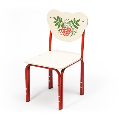 Стул детский регулируемый «Кузя. Рябинка», группа роста 0 – 1, цвет красный