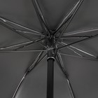 Зонт механический «Цветение», эпонж, 4 сложения, 8 спиц, R = 47 см, цвет нежно-голубой - Фото 7