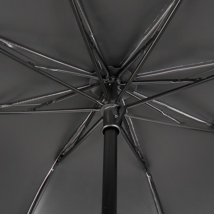 Зонт механический «Цветение», эпонж, 4 сложения, 8 спиц, R = 47 см, цвет нежно-голубой
