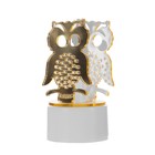 Фигурка светящаяся RISALUX «Сова», LED-ночник, от батареек 3×LR41, золото, 3.5×3.5×6 см - Фото 8