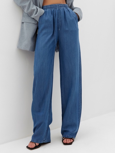Брюки женские MIST Denim, размер 44 (M), синие