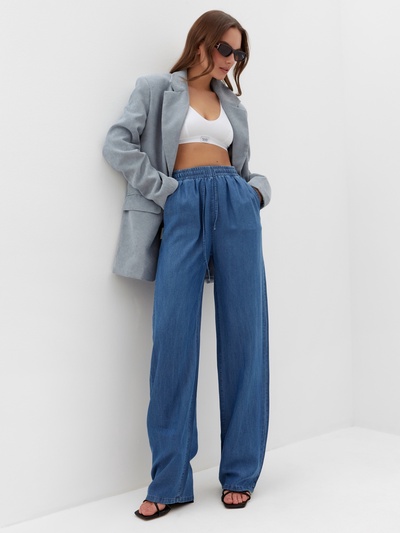 Брюки женские MIST Denim, размер 44 (M), синие