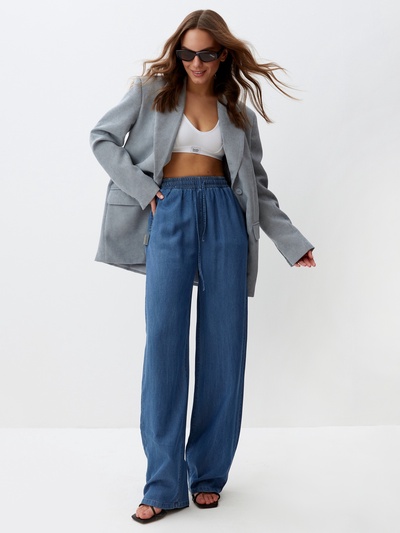 Брюки женские MIST Denim, размер 44 (M), синие