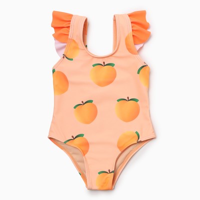 Купальник детский слитный Крошка Я «Персики», рост 92-98 см, оранжевый
