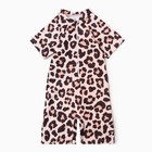 Купальный костюм детский Крошка Я "Леопард", рост 86-92 см - фото 299059060