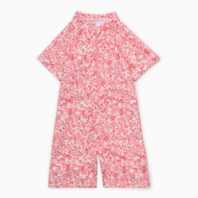 Купальник костюм детский Крошка Я «Цветочки», рост 86-92 см, розовый