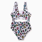Купальник для девочки слитный KAFTAN «Леопард», белый, размер 32 (110-116 см) 9928243