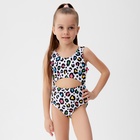 Купальник для девочки слитный KAFTAN «Леопард», белый, размер 32 (110-116 см) 9928243