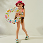 Купальник для девочки слитный KAFTAN «Леопард», розовый, размер 36 (134-140 см) - Фото 2