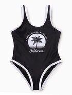 Купальник для девочки слитный KAFTAN: California, чёрный, размер 30 (98-104 см) - Фото 6
