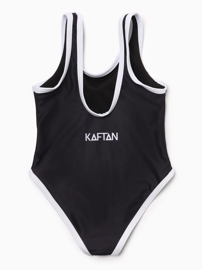 Купальник для девочки слитный KAFTAN: California, чёрный, размер 30 (98-104 см)