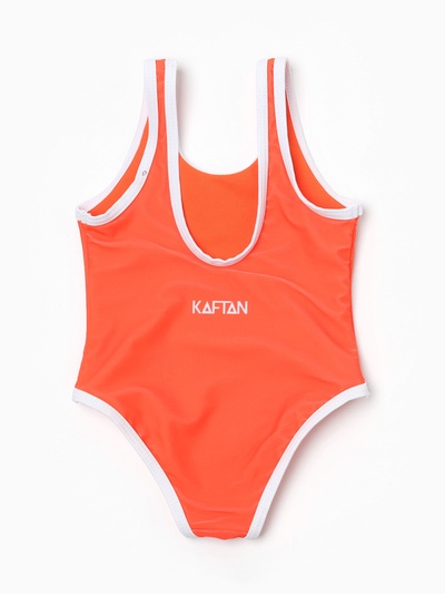 Купальник для девочки слитный KAFTAN: Summer, оранжевый, размер 34 (122-128 см)