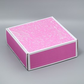 Коробка подарочная складная, упаковка, You are beautiful, 33 х 33 х 12 см
