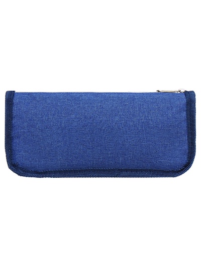 Пенал школьный на молнии Calligrata «Спорт», 2 отделения, синий