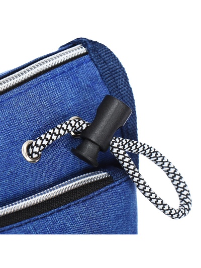 Пенал школьный на молнии Calligrata «Спорт», 2 отделения, синий