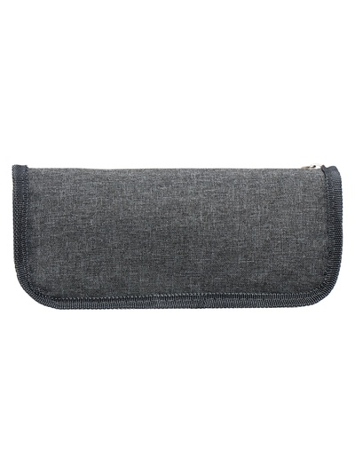 Пенал школьный на молнии Calligrata «Спорт», 2 отделения, серый