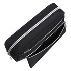 Пенал школьный Calligrata, мягкий, 3 отделения, 130×210×100 мм, объёмный, чёрный - Фото 5