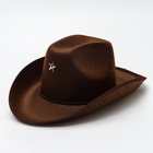 Карнавальная шляпа «Шериф», детская, р-р. 52-54, цвет коричневый - Фото 7