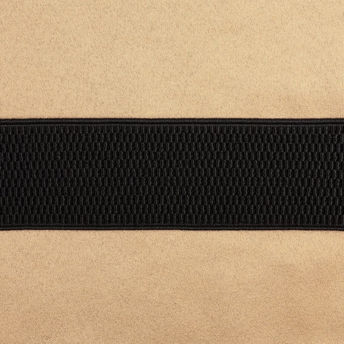 Резинка помочная, 40 мм, 10 м, цвет чёрный
