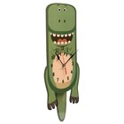 Часы настенные детские "Динозаврик", бесшумные, с маятником, 19х40 см, АА - Фото 3