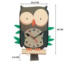 Часы настенные детские "Сова", с маятником, 24х34 см, АА - Фото 2