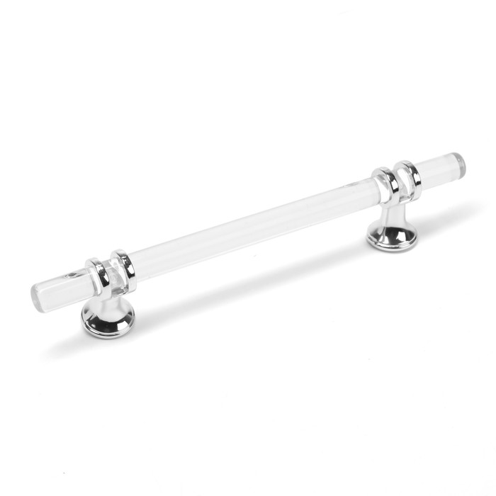 

Ручка скоба CAPPIO PK106, м/о 128 мм, D=12 мм, пластик, цвет прозрачный/хром