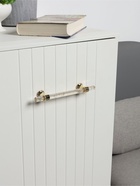 Ручка-скоба CAPPIO PK106, м/о 128 мм, d=12 мм, пластик, цвет прозрачно-золотой/золото - Фото 3