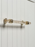 Ручка-скоба CAPPIO PK106, м/о 128 мм, d=12 мм, пластик, цвет прозрачно-золотой/золото - Фото 4