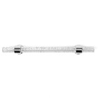 Ручка-скоба CAPPIO PK106, м/о 128 мм, d=12 мм, пластик, цвет прозрачный/хром 9905900 - фото 14115837