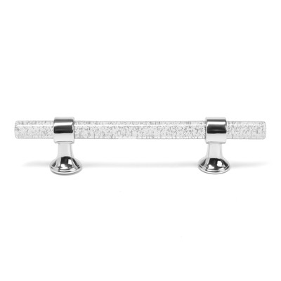 Ручка-скоба CAPPIO PK106, м/о 96 мм, d=12 мм, пластик, цвет прозрачный/хром