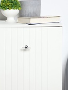 Ручка-кнопка CAPPIO PK106, d=12 мм, пластик, цвет прозрачный/хром (комплект 2 шт) - фото 51667770