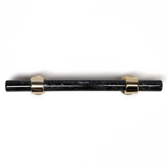 Ручка скоба CAPPIO PK106, м/о 96 мм, D=12 мм, пластик, цвет графит/золото