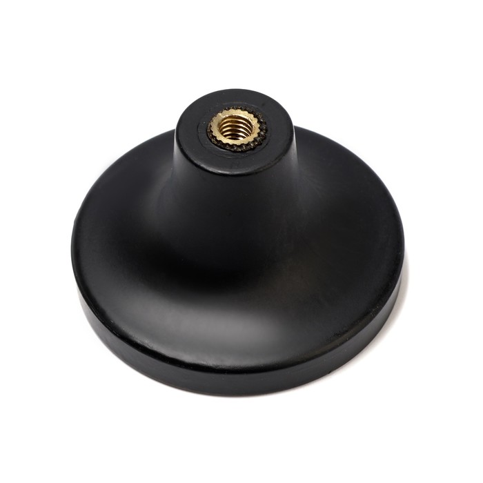 Ручка кнопка CAPPIO PK111, D=38 мм, пластик, цвет черный