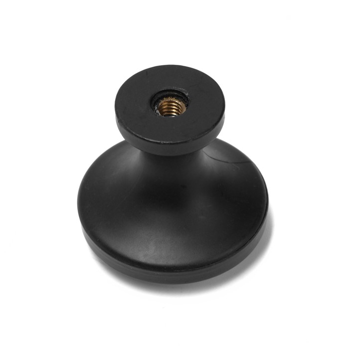 Ручка кнопка CAPPIO PK112, D=30 мм, пластик, цвет черный