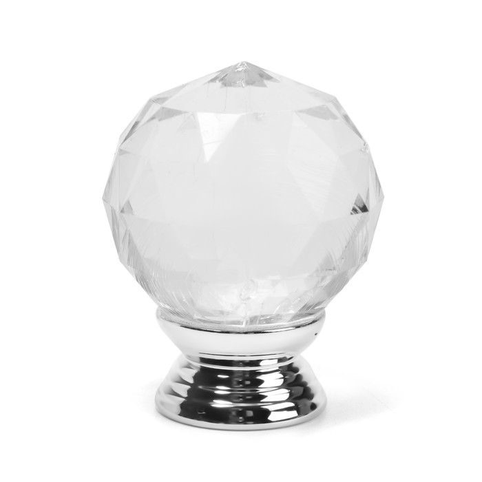 

Ручка кнопка CAPPIO PK114, D=30 мм, пластик, цвет хром