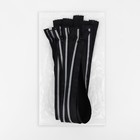 Молния «Спираль», №5, разъёмная, со светоотражающей полосой, замок автомат, 60 см, чёрная - Фото 3