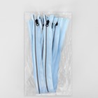 Молния «Спираль», №5, разъёмная, со светоотражающей полосой, замок автомат, 60 см, голубая - Фото 3