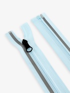 Молния «Спираль», №5, разъёмная, со светоотражающей полосой, замок автомат, 80 см, голубая - Фото 3