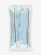 Молния «Спираль», №5, разъёмная, со светоотражающей полосой, замок автомат, 80 см, голубая - Фото 4